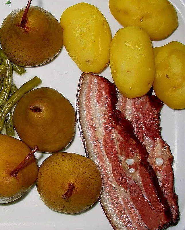 Birnen, Bohnen und Speck