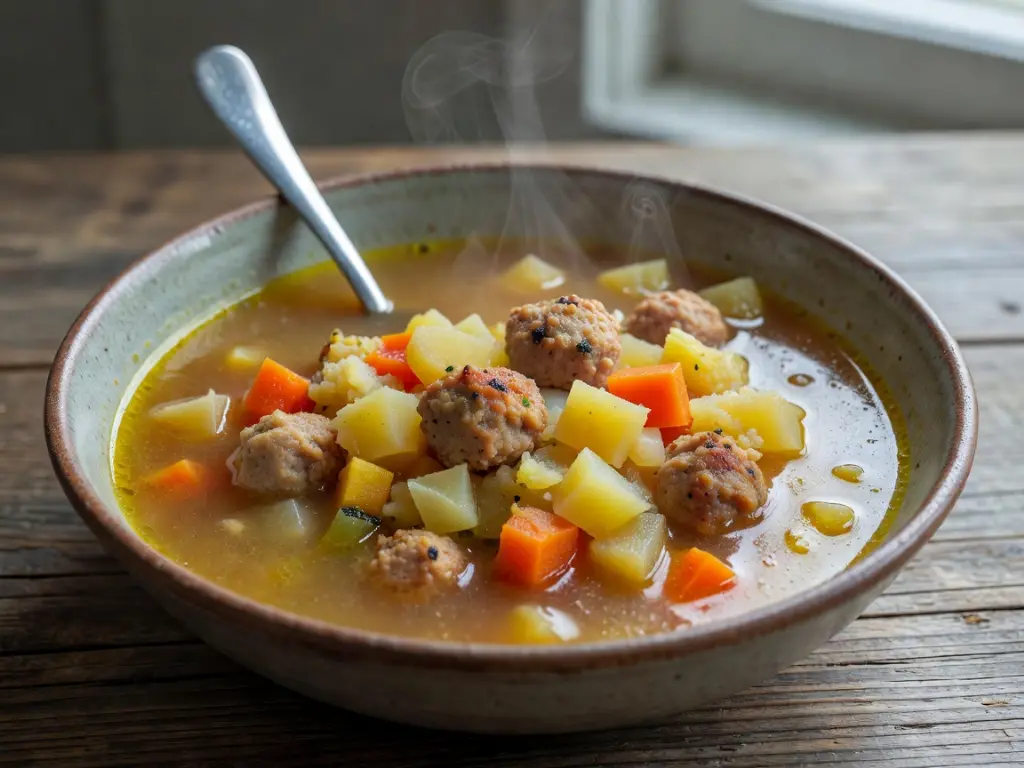 Sosis çorbası
