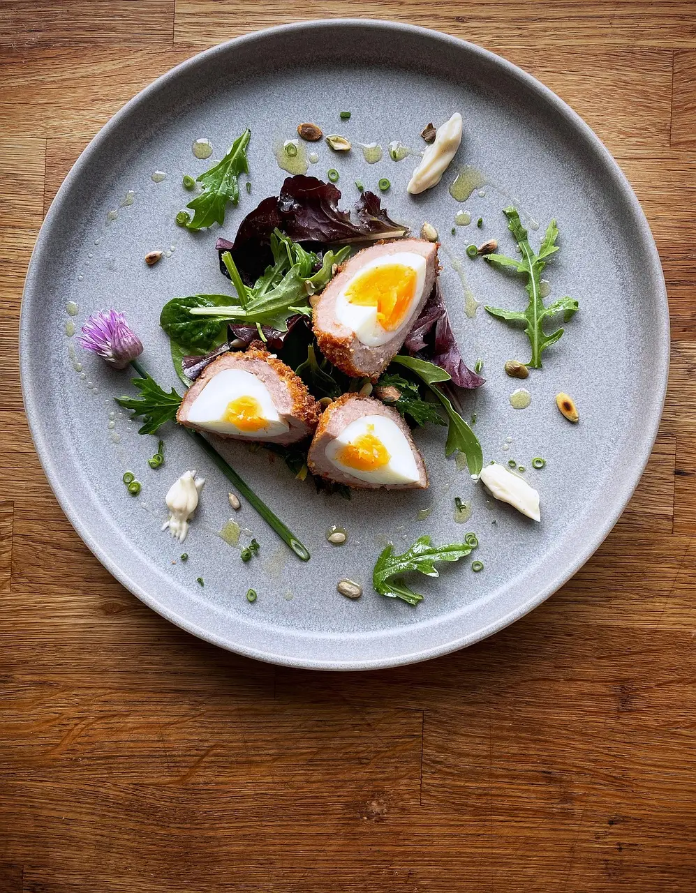 Black pudding scotch egg