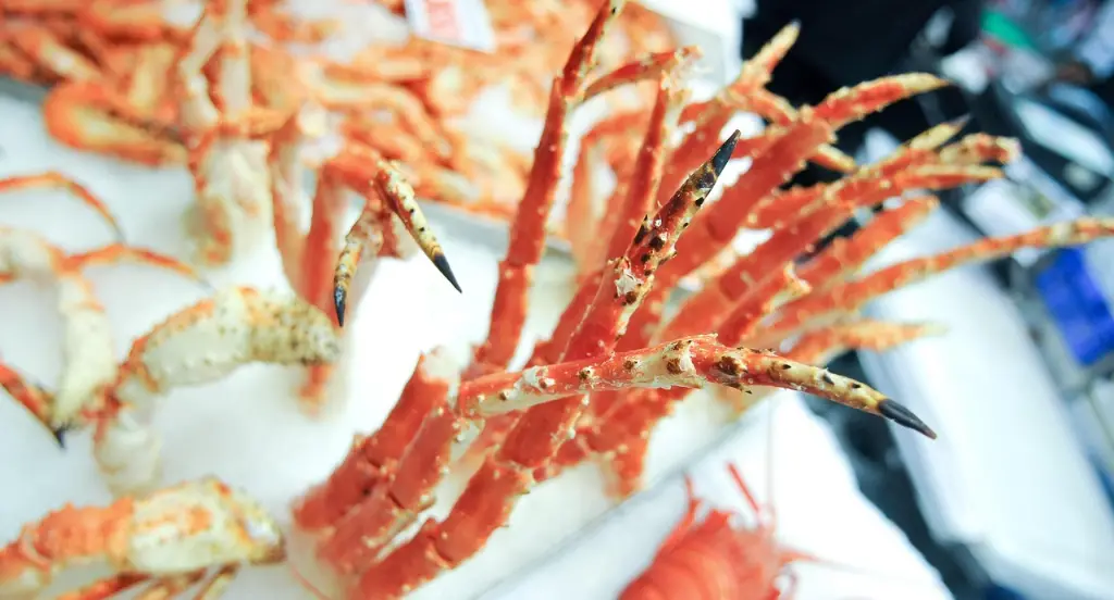 Alaskan king crab legs