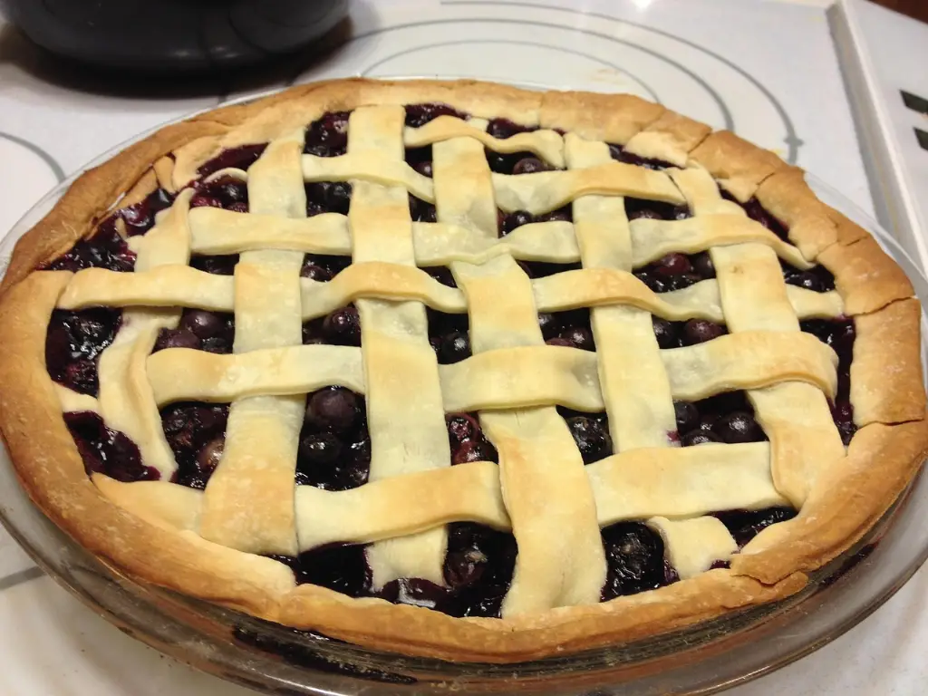 Maine blueberry pie