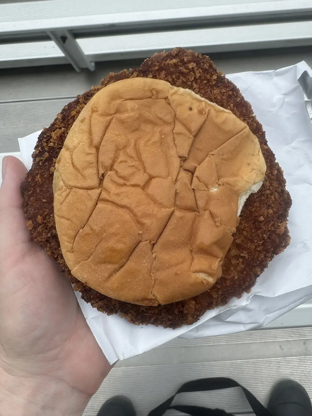 Pork tenderloin sandwich